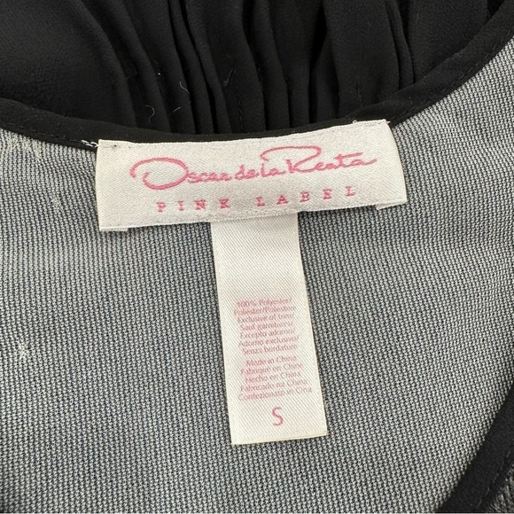 Vintage Oscar de la Renta Drop Peplum Semi Sheer Sleeveless Top - Picture 3 of 5